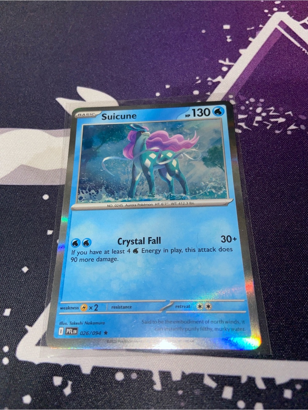 Suicune Holo (026/094) Mega Evolution Phantasmal Flames